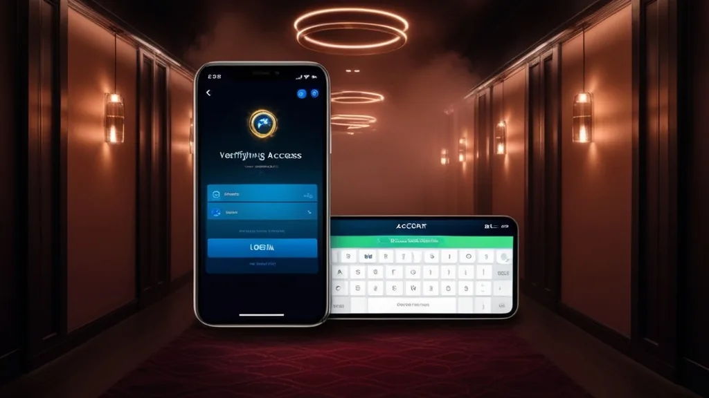 Casino-Smartphone mit Login-Feld und geprüftem Zugang